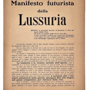 Manifesto Futurista Lussuria Saint-Point