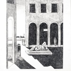 De Chirico Litografia Malinconia 1972