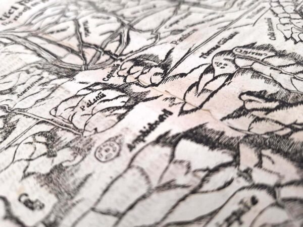 Munster Notevole Mappa Roma Antica, 1552 ca. - immagine 2