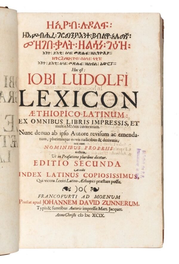 Ge'ez Linguistica Hiob Orientalia