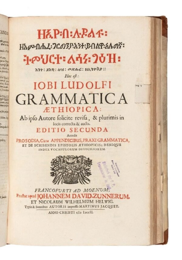 Ge'ez Linguistica Hiob Orientalia