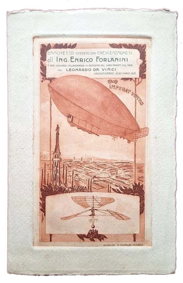 Menu Forlanini Dirigibile Leonardo Da Vinci