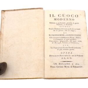 Primo Risotto alla Milanese in L.O.G., Cuoco Moderno, 1809