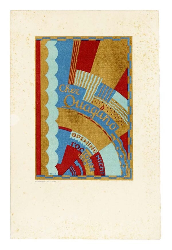 Scandalo Mountbatten: il Menu da Collezione di Quaglino, 1929